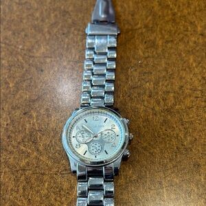 Michael Kors Silver Tone Chronograph Watch